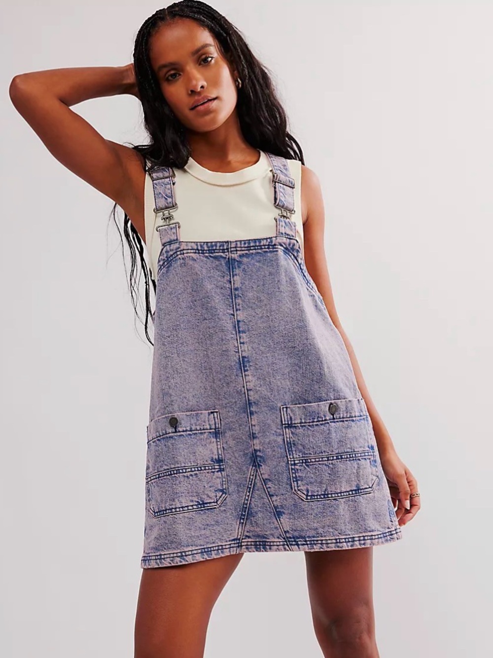 Free People We The Free Overall Smock Mini Dress